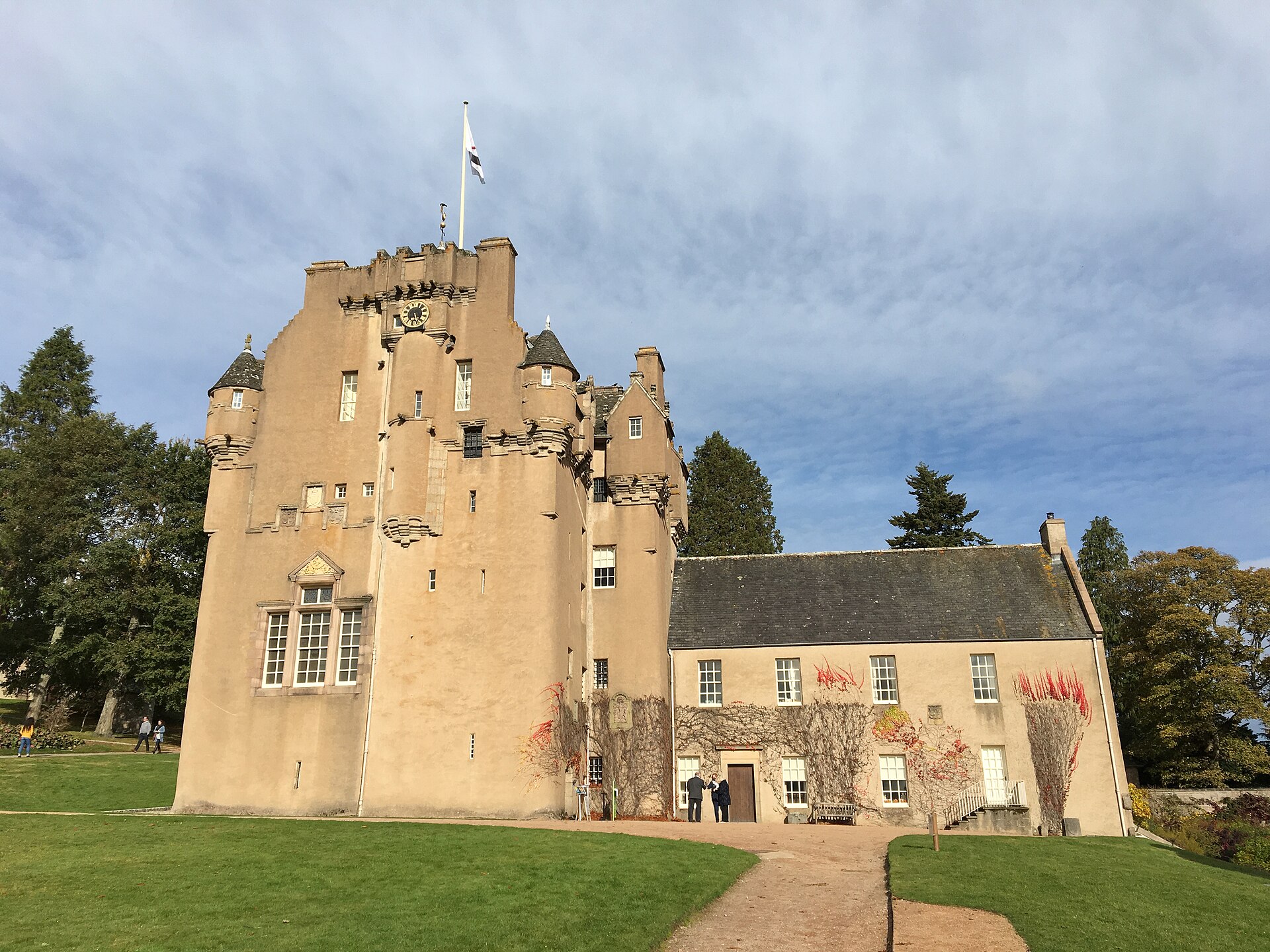 Crathes Castle, a turreted tower house in Royal Deeside