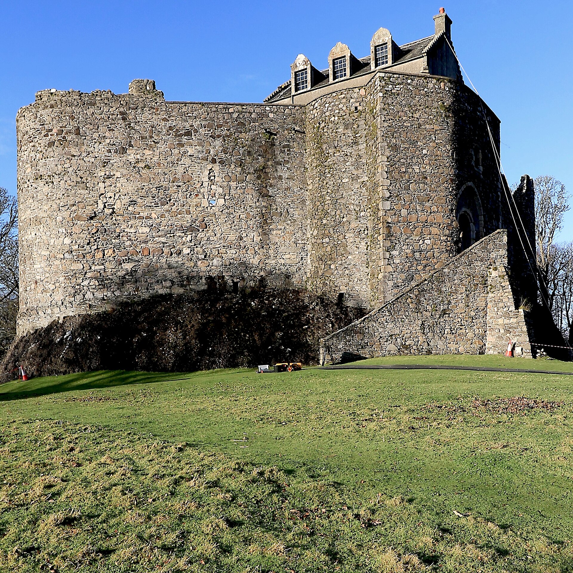 Dunstaffnage Castle, one of Scotland's oldest stone castles, near Oban