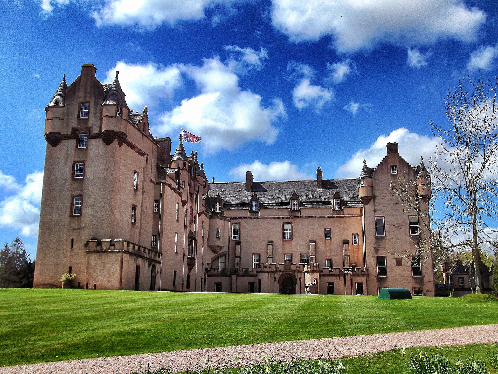 Fyvie Castle, a grand Scots Baronial castle in Aberdeenshire