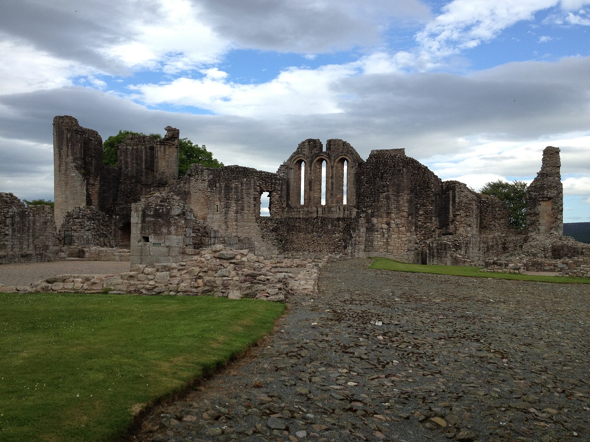 The ruins of Kildrummy Castle in Aberdeenshire