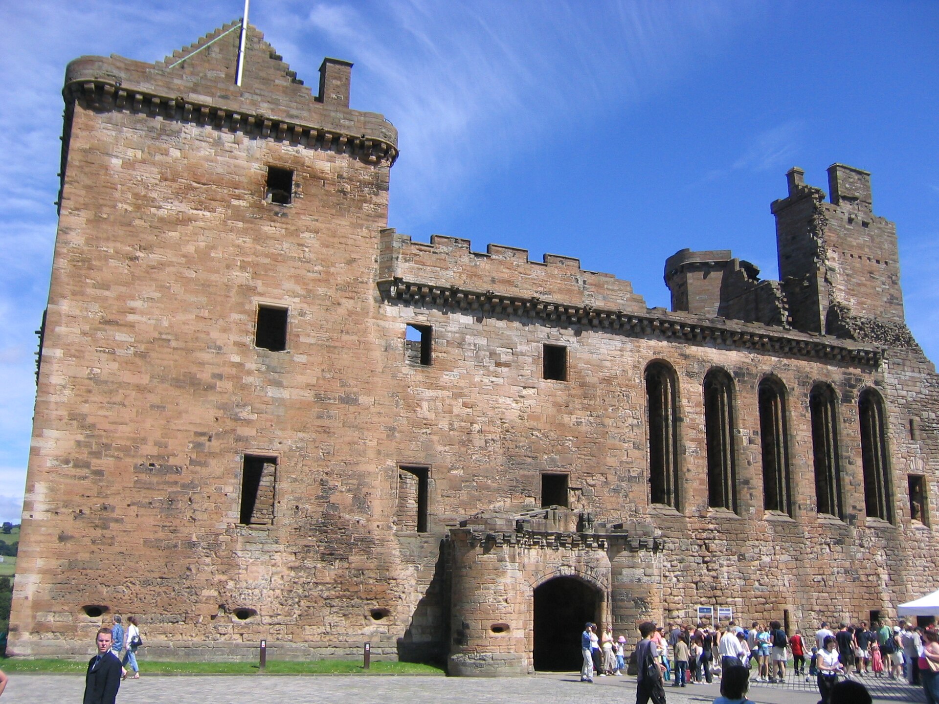 Linlithgow Palace, the ruined royal palace of the Stewart kings