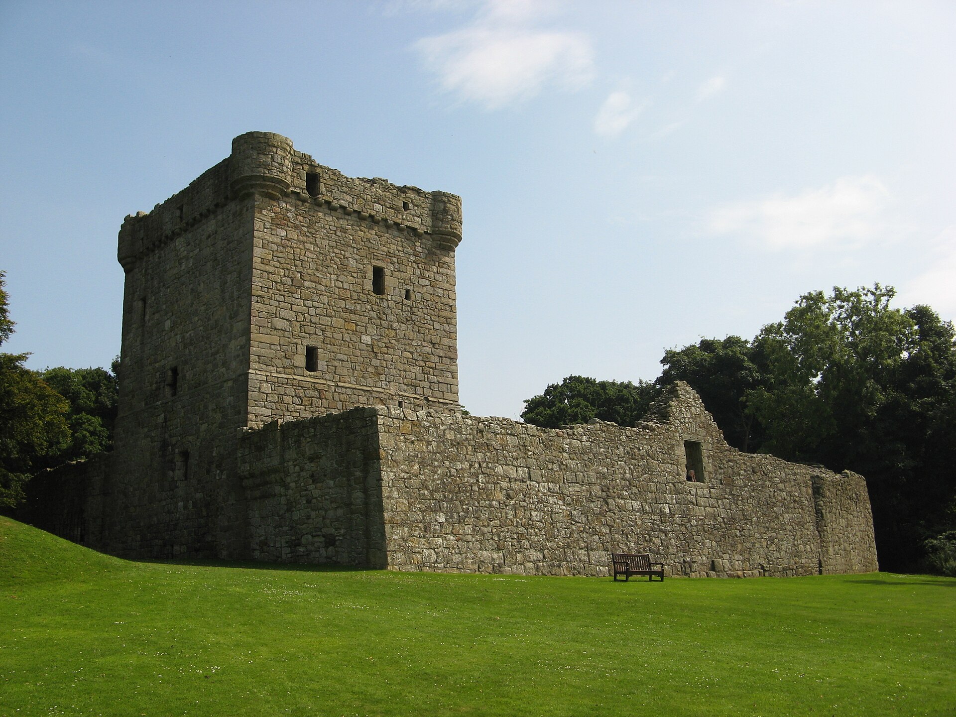 Lochleven Castle on its island, prison of Mary, Queen of Scots